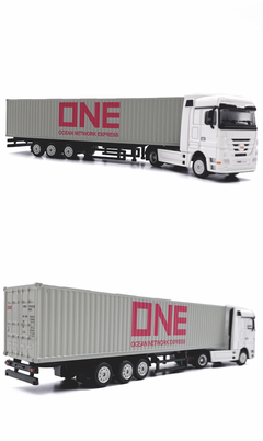 ONE物流 1:87合金集裝箱貨柜卡車模型 展示用集裝箱卡車模型定制定做